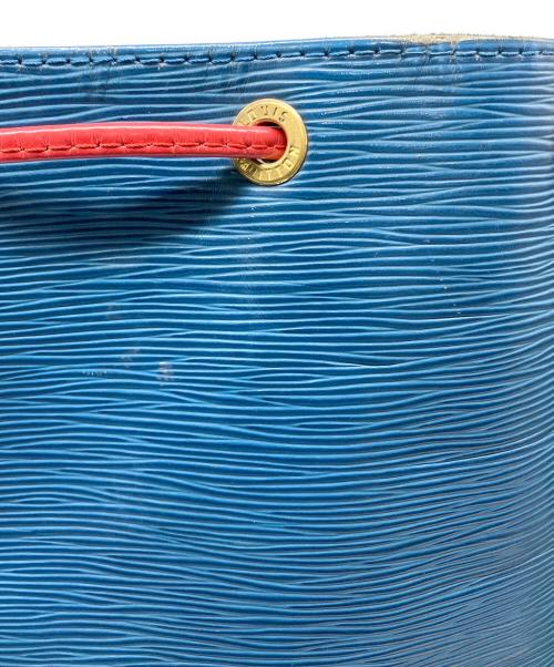 LOUIS VUITTON（ルイ ヴィトン）LOUIS VUITTON (ルイ ヴィトン) ショルダーバッグ 巾着 ブルー×レッドの古着・服飾アイテム