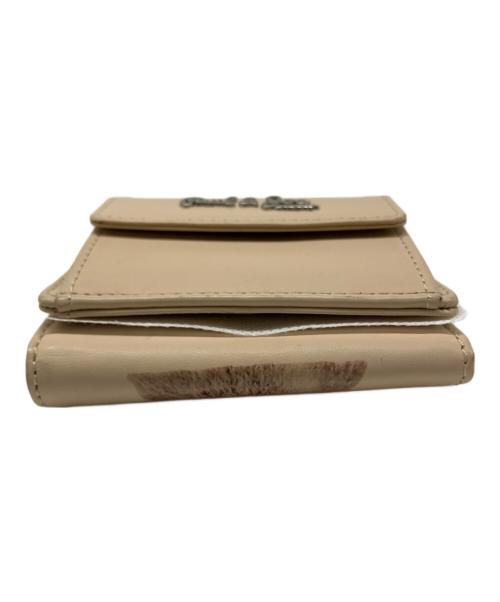 PAUL & JOE SISTER（ポールアンドジョーシスタ）PAUL & JOE SISTER (ポールアンドジョーシスタ) 3つ折り財布 ベージュの古着・服飾アイテム