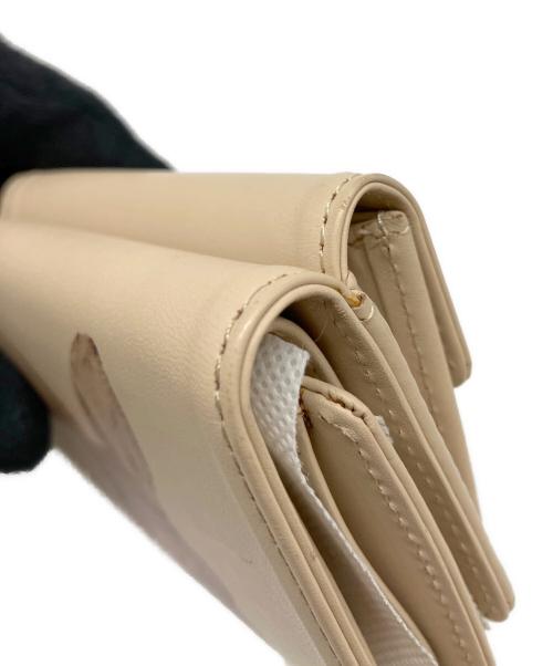 PAUL & JOE SISTER（ポールアンドジョーシスタ）PAUL & JOE SISTER (ポールアンドジョーシスタ) 3つ折り財布 ベージュの古着・服飾アイテム