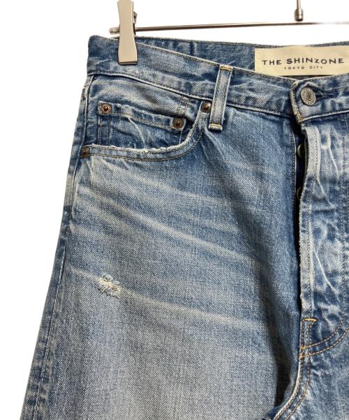 THE SHINZONE（ザ シンゾーン）THE SHINZONE (ザ シンゾーン) DAMAGE CLIP JEANS ブルー サイズ:34の古着・服飾アイテム