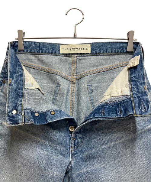 THE SHINZONE（ザ シンゾーン）THE SHINZONE (ザ シンゾーン) DAMAGE CLIP JEANS ブルー サイズ:34の古着・服飾アイテム
