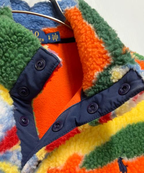 POLO RALPH LAUREN（ポロ・ラルフローレン）POLO RALPH LAUREN (ポロ・ラルフローレン) パイルフリースプルオーバー マルチカラー サイズ:Sの古着・服飾アイテム