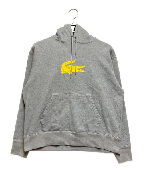 LACOSTE（ラコステ）LACOSTE (ラコステ) BEAMS BOY (ビームスボーイ) スウェットパーカー ライトグレー サイズ:36の古着・服飾アイテム
