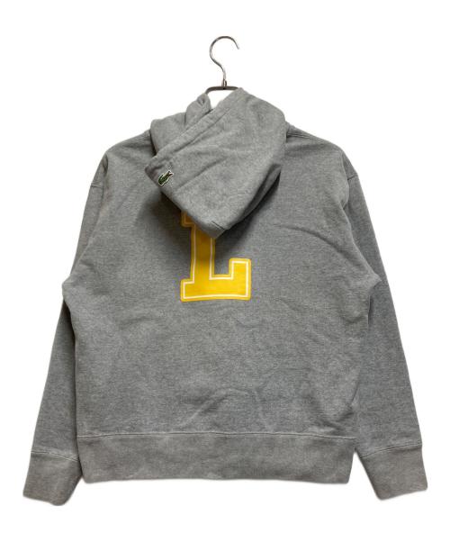 LACOSTE（ラコステ）LACOSTE (ラコステ) BEAMS BOY (ビームスボーイ) スウェットパーカー ライトグレー サイズ:36の古着・服飾アイテム