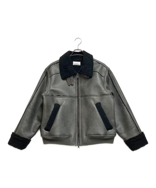 soerte（ソエルテ）soerte (ソエルテ) ハイネックボリュームブルゾン グレー サイズ:1の古着・服飾アイテム