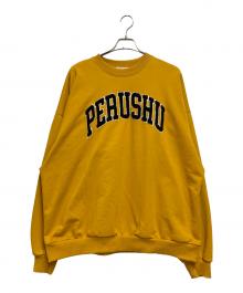 PERUSHU（ペルーシュ）の古着「カレッジスウェット」｜イエロー