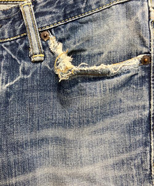 Hysteric Glamour（ヒステリックグラマー）Hysteric Glamour (ヒステリックグラマー) ダメージデニムパンツ スカイブルー サイズ:SIZE 不明の古着・服飾アイテム