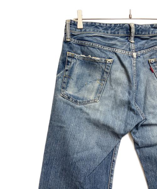 Hysteric Glamour（ヒステリックグラマー）Hysteric Glamour (ヒステリックグラマー) ダメージデニムパンツ スカイブルー サイズ:SIZE 不明の古着・服飾アイテム
