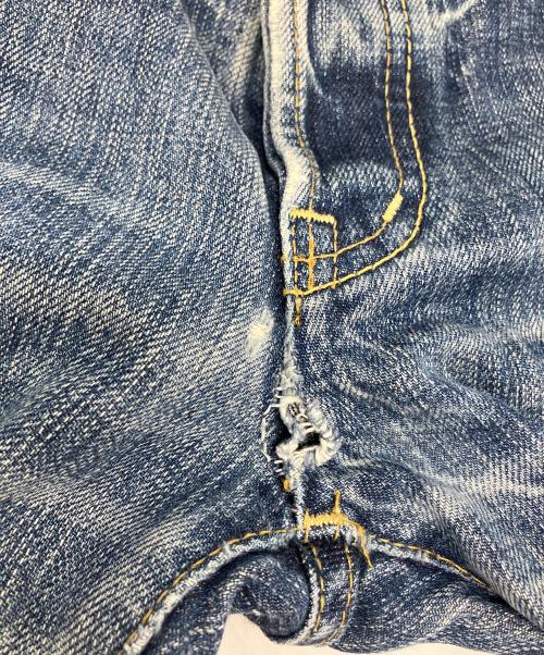 Hysteric Glamour（ヒステリックグラマー）Hysteric Glamour (ヒステリックグラマー) ダメージデニムパンツ スカイブルー サイズ:SIZE 不明の古着・服飾アイテム