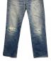 中古・古着 Hysteric Glamour (ヒステリックグラマー) ダメージデニムパンツ スカイブルー サイズ:SIZE 不明：4000円