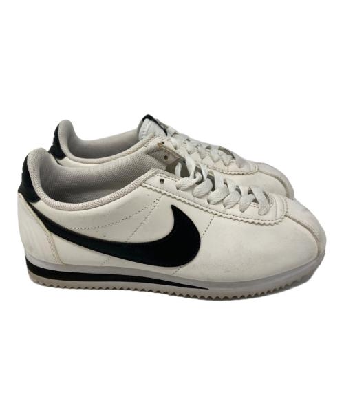 NIKE（ナイキ）NIKE (ナイキ) CLASSIC CORTEZ LEATHER ブラック×ホワイト サイズ:24の古着・服飾アイテム
