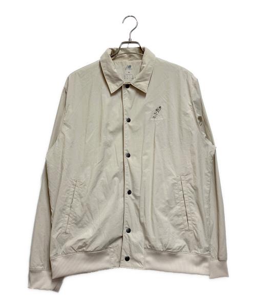 NEW BALANCE（ニューバランス）NEW BALANCE (ニューバランス) S.O ウーブンナイロンジャケット ベージュ サイズ:Lの古着・服飾アイテム