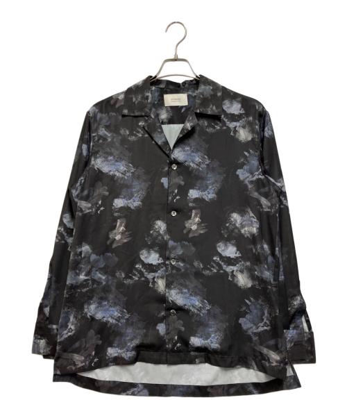 STUDIOUS（ステュディオス）STUDIOUS (ステュディオス) 総柄シャツ ブラック サイズ:2の古着・服飾アイテム
