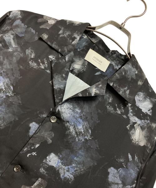 STUDIOUS（ステュディオス）STUDIOUS (ステュディオス) 総柄シャツ ブラック サイズ:2の古着・服飾アイテム