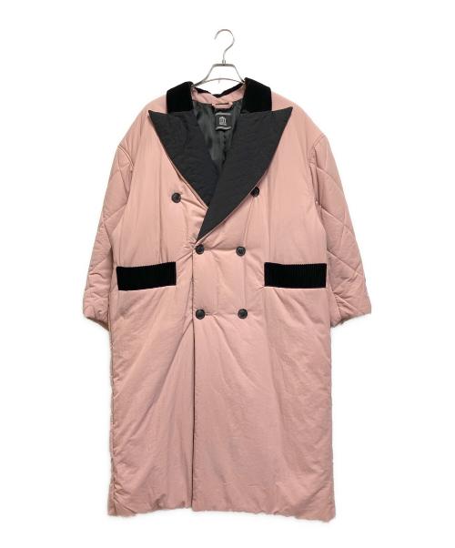 PAMEO POSE（パメオポーズ）PAMEO POSE (パメオポーズ) Comforter Coat ピンク×ブラック サイズ:FREEの古着・服飾アイテム