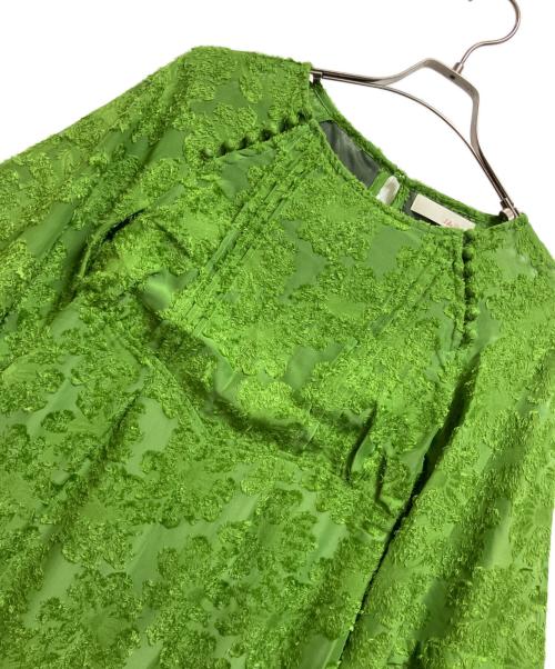 Lily Brown（リリーブラウン）Lily Brown (リリーブラウン) ツッキリボリュームワンピース グリーン サイズ:FREEの古着・服飾アイテム