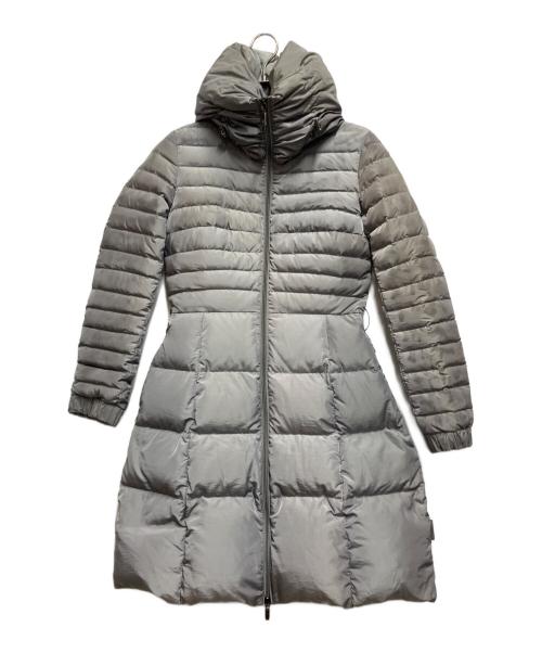 MONCLER（モンクレール）MONCLER (モンクレール) ロングダウンコート ライトグレー サイズ:00の古着・服飾アイテム