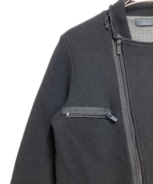 ZARA（ザラ）ZARA (ザラ) ニットライダース ブラック サイズ:SIZE Lの古着・服飾アイテム