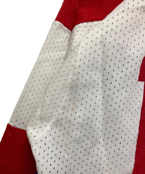 HooterS sportswear（フーターズ・スポーツウェア）HooterS sportswear (フーターズ・スポーツウェア) ゲームシャツ レッド×ブルー サイズ:Mの古着・服飾アイテム