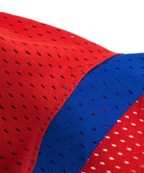 HooterS sportswear（フーターズ・スポーツウェア）HooterS sportswear (フーターズ・スポーツウェア) ゲームシャツ レッド×ブルー サイズ:Mの古着・服飾アイテム