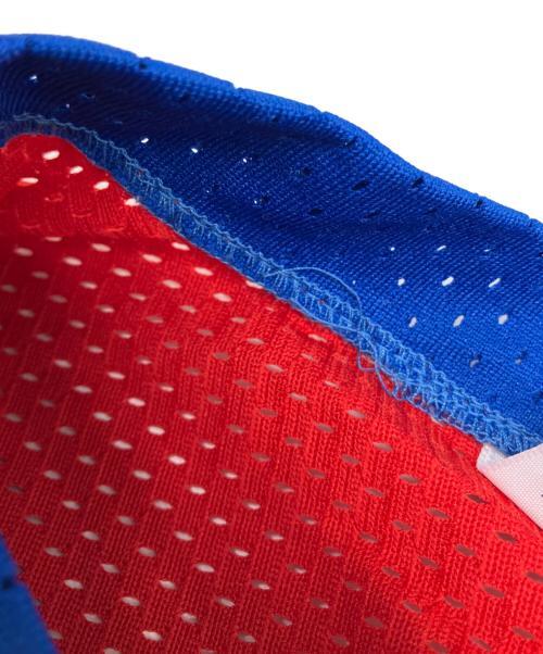 HooterS sportswear（フーターズ・スポーツウェア）HooterS sportswear (フーターズ・スポーツウェア) ゲームシャツ レッド×ブルー サイズ:Mの古着・服飾アイテム