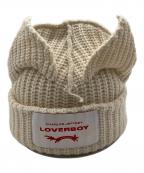 LOVERBOYラヴァーボーイ）の古着「ニット帽」｜アイボリー