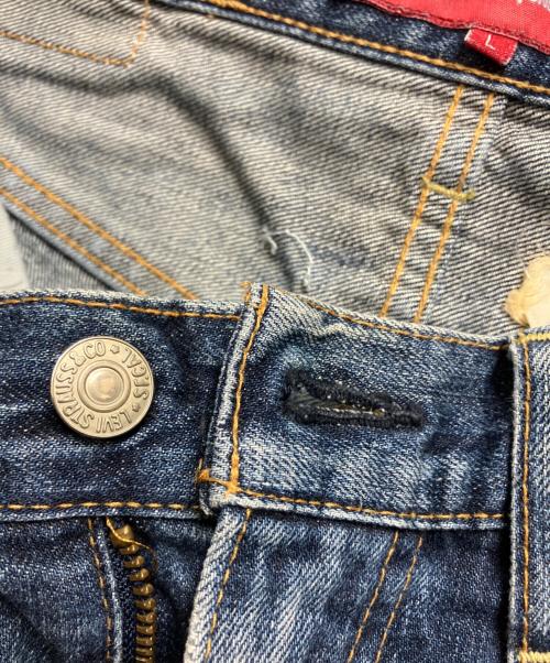 LEVI'S（リーバイス）LEVI'S (リーバイス) COMME des GARCONS JUNYA WATANABE MAN (コムデギャルソンジュンヤワタナベマン) ダメージデニムパンツ ブルー サイズ:Lの古着・服飾アイテム