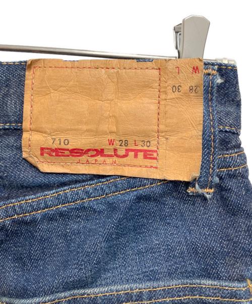 RESOLUTE（リゾルト）RESOLUTE (リゾルト) デニムパンツ ネイビー サイズ:W28×L30の古着・服飾アイテム