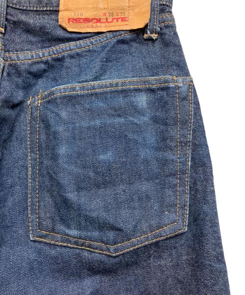RESOLUTE（リゾルト）RESOLUTE (リゾルト) デニムパンツ ネイビー サイズ:W28×L30の古着・服飾アイテム