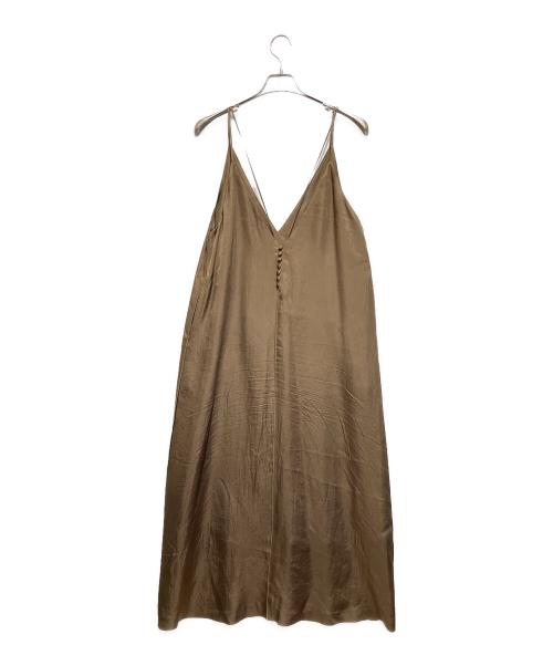 SACRA（サクラ）SACRA (サクラ) ACETATE VINTAGE TWILL ONE PIECE オリーブ サイズ:38の古着・服飾アイテム