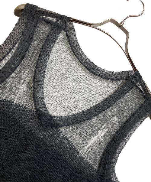RIM.ARK（リムアーク）RIM.ARK (リムアーク) Mohair mix minimum knit vest ブラック サイズ:FREEの古着・服飾アイテム