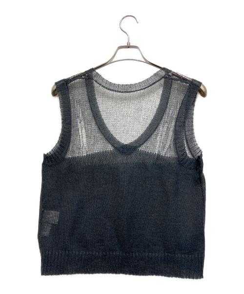 RIM.ARK（リムアーク）RIM.ARK (リムアーク) Mohair mix minimum knit vest ブラック サイズ:FREEの古着・服飾アイテム