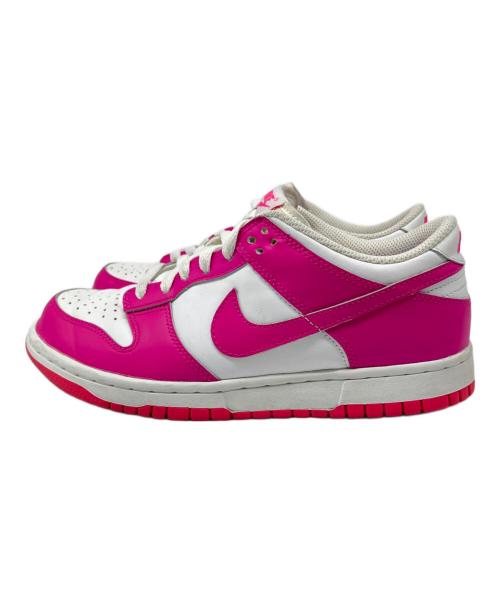 NIKE（ナイキ）NIKE (ナイキ) ダンク Low GS ピンク×ホワイト サイズ:US 6Yの古着・服飾アイテム