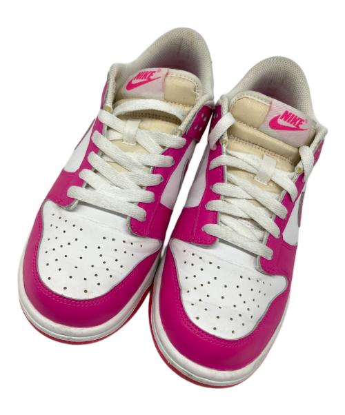 NIKE（ナイキ）NIKE (ナイキ) ダンク Low GS ピンク×ホワイト サイズ:US 6Yの古着・服飾アイテム
