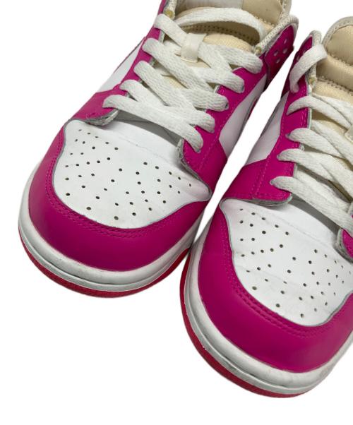 NIKE（ナイキ）NIKE (ナイキ) ダンク Low GS ピンク×ホワイト サイズ:US 6Yの古着・服飾アイテム