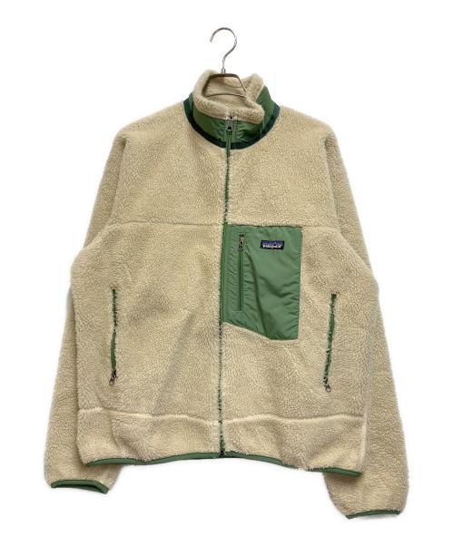 Patagonia（パタゴニア）Patagonia (パタゴニア) クラシックレトロXジャケット ベージュ×グリーン サイズ:Lの古着・服飾アイテム