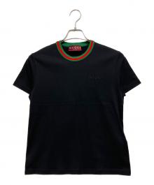 GUCCI（グッチ）の古着「コットンジャージー Tシャツ」｜ブラック