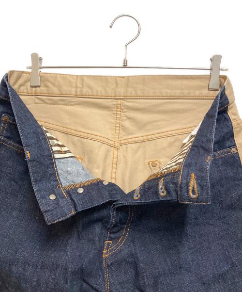 世田谷ベース（セタガヤベース）世田谷ベース (セタガヤベース) デニムドッキングチノパンツ ベージュ×ネイビー サイズ:W32×L31の古着・服飾アイテム