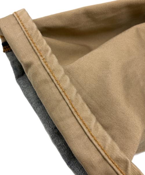 世田谷ベース（セタガヤベース）世田谷ベース (セタガヤベース) デニムドッキングチノパンツ ベージュ×ネイビー サイズ:W32×L31の古着・服飾アイテム