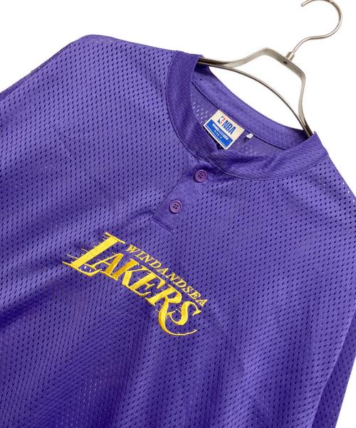 WIND AND SEA（ウィンダンシー）WIND AND SEA (ウィンダンシー) LAKERS (レイカーズ) Mesh Long Sleeve パープル サイズ:Sの古着・服飾アイテム