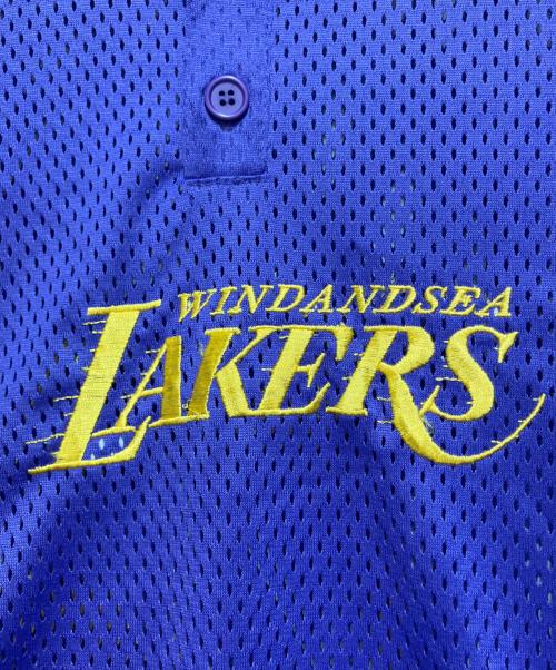 WIND AND SEA（ウィンダンシー）WIND AND SEA (ウィンダンシー) LAKERS (レイカーズ) Mesh Long Sleeve パープル サイズ:Sの古着・服飾アイテム