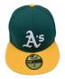 New Era（ニューエラ）の古着「キャップ」｜イエロー×グリーン