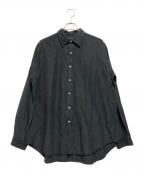lenoリノ）の古着「ボタンダウンシャツ」｜ブラック