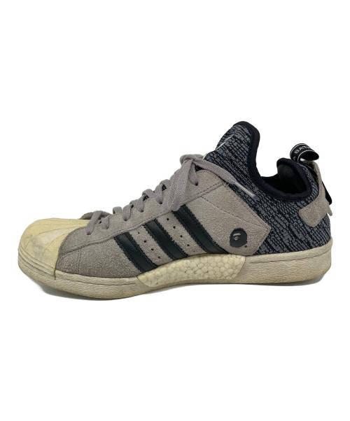 adidas（アディダス）adidas (アディダス) A BATHING APE (アベイシングエイプ) ローカットスニーカー グレー サイズ:SIZE 28.5の古着・服飾アイテム