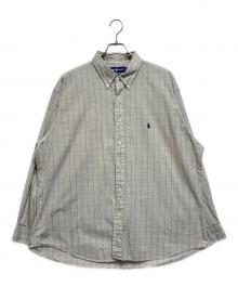 POLO RALPH LAUREN（ポロ・ラルフローレン）の古着「ボタンダウンシャツ」｜ライトグレー