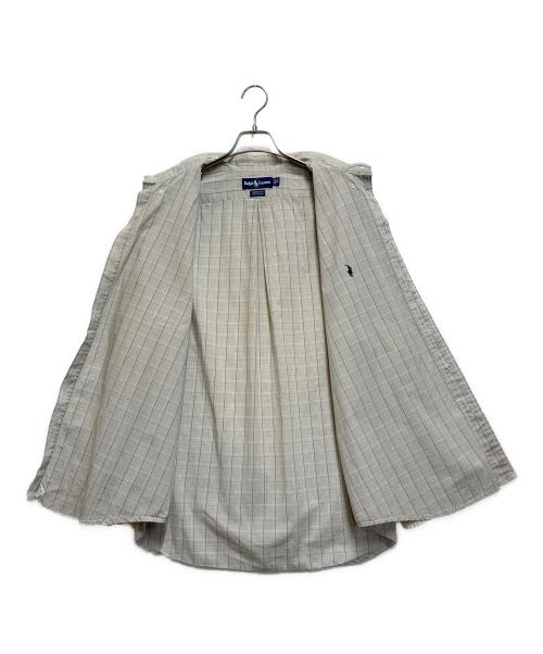 POLO RALPH LAUREN（ポロ・ラルフローレン）POLO RALPH LAUREN (ポロ・ラルフローレン) ボタンダウンシャツ ライトグレー サイズ:18の古着・服飾アイテム