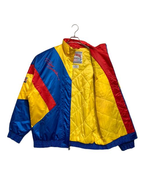 NUTMEC（ナツメグ）NUTMEC (ナツメグ) レーシングジャケット ブルー×イエロー×レッド サイズ:SIZE XLの古着・服飾アイテム