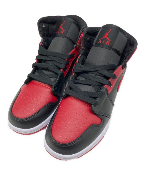NIKE（ナイキ）NIKE (ナイキ) Air Jordan 1 Mid（エアジョーダン1 ミッド） ブラック×レッド サイズ:US 6.5の古着・服飾アイテム