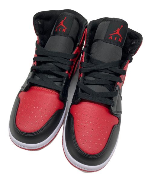 NIKE（ナイキ）NIKE (ナイキ) Air Jordan 1 Mid（エアジョーダン1 ミッド） ブラック×レッド サイズ:US 6.5の古着・服飾アイテム