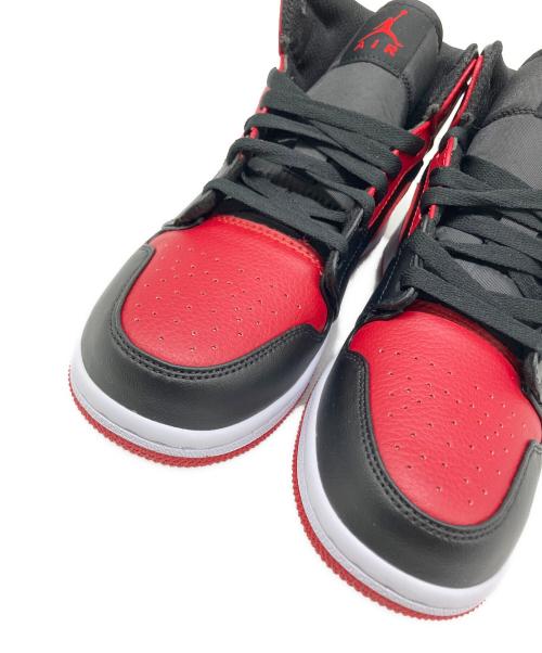 NIKE（ナイキ）NIKE (ナイキ) Air Jordan 1 Mid（エアジョーダン1 ミッド） ブラック×レッド サイズ:US 6.5の古着・服飾アイテム